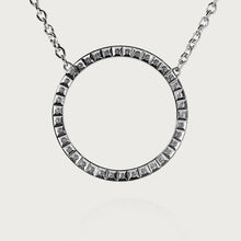 画像をギャラリービューアに読み込む, CIRCLE OF LIFE NECKLACE XL White gold, diamond