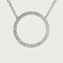 画像をギャラリービューアに読み込む, CIRCLE OF LIFE NECKLACE XL White gold, diamond