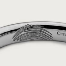 Load image into Gallery viewer, LOVE MARK WEDDING BAND ORGANIC White gold