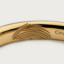 Load image into Gallery viewer, LOVE MARK WEDDING BAND ORGANIC Yellow gold