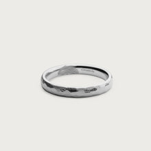 Load image into Gallery viewer, LOVE MARK WEDDING BAND ORGANIC White gold