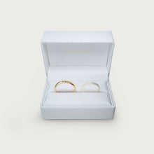Load image into Gallery viewer, LOVE MARK WEDDING BAND ORGANIC Yellow gold