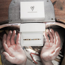 Load image into Gallery viewer, LOVE MARK WEDDING BANDS Yellow gold, diamond