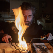 Load image into Gallery viewer, LOVE MARK WEDDING BANDS Yellow gold, diamond