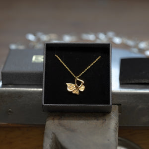 Butterfly Pendant with Chain 18K Gold Plated