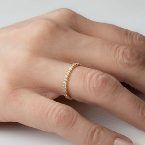 ETERNITY RING M Yellow gold, diamond