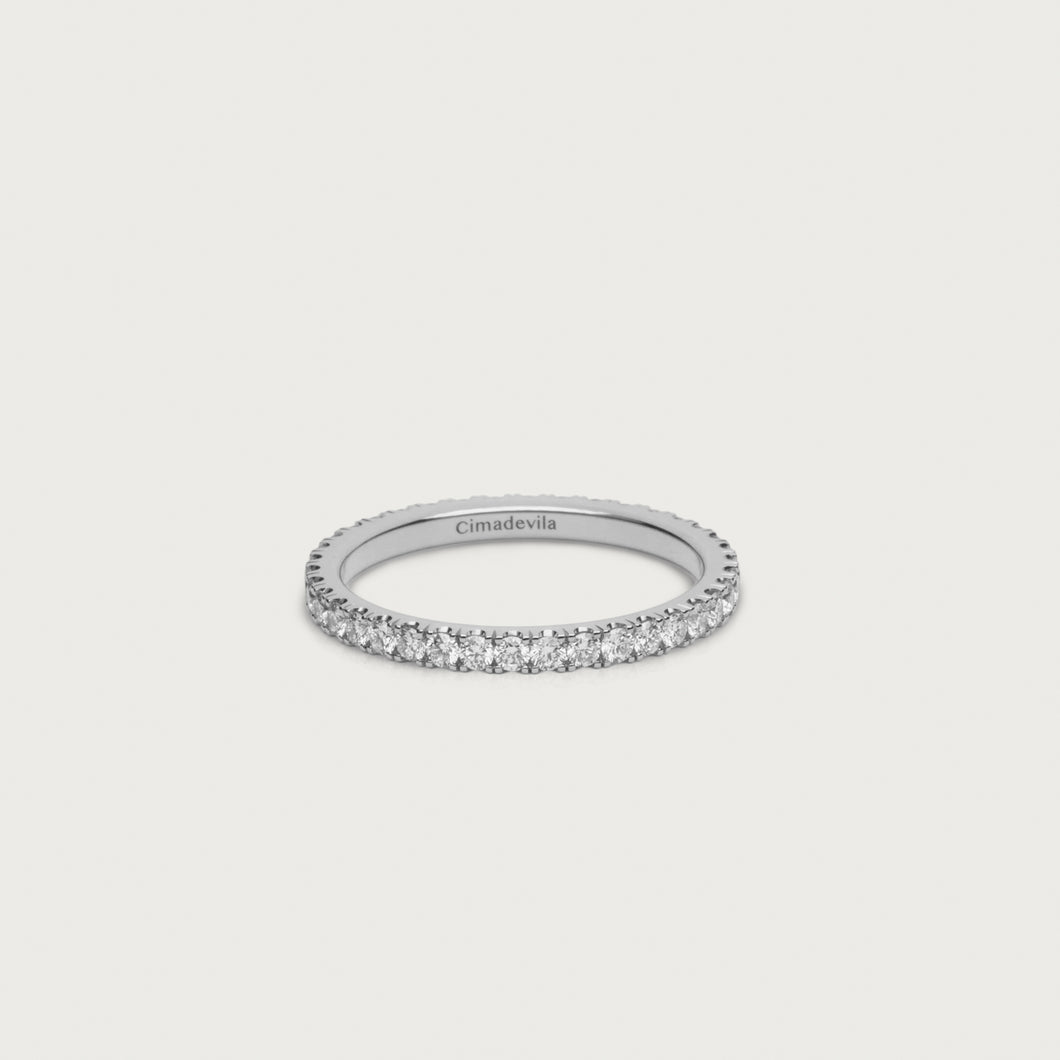 ETERNITY RING M Platinum, diamond