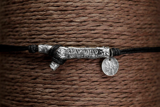 Stay Wild Silver bracelet