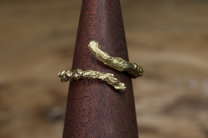 Brass twig ring